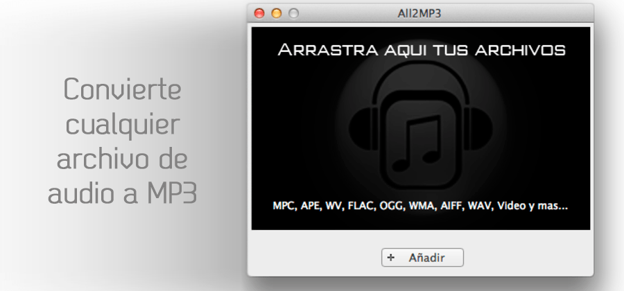 Convierte cualquier archivo de audio a MP3